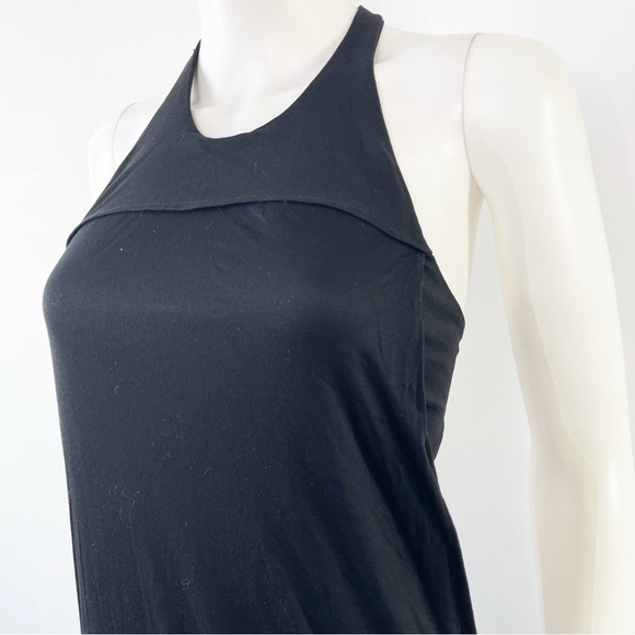 Helmut Lang Maxi Dress Size P Zip Up Racerback Vampirecore Gothic Grunge - Picture 4 of 10